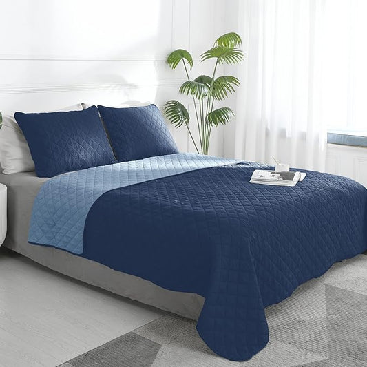 Easy-Going Full/Queen Size Reversible Quilt Set by Easy-Going