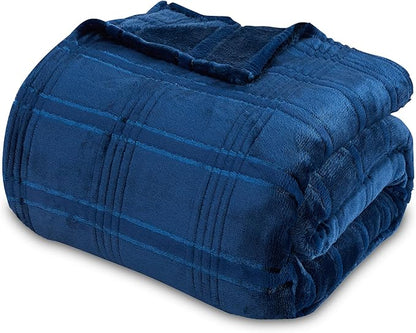 Oversized King Fleece Blanket 120x120 Inches, Seamless Soft Cozy 3D Jacquard - Image 8