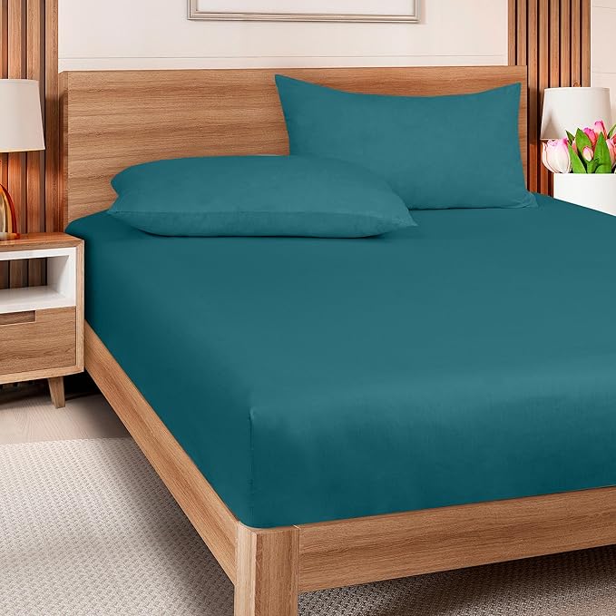 ROYALE LINENS 300 Thread Count 100% Long Staple Combed Cotton Fitted Sheet Twin - Image 8