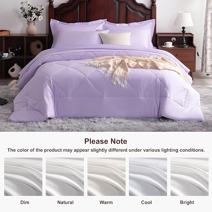NTBAY Queen Comforter Set with Sheets, 7 Pieces Soft and Breathable Queen - Image 8