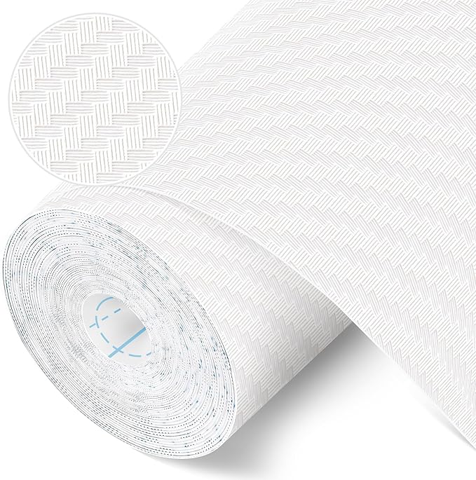 Self-Adhesive Shelf Liner Kitchen Liner, Waterproof Backed Paper Easy Peel and by ChiKiner