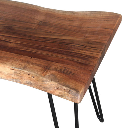 alaterre live edge solid wood entryway bench with, view 9