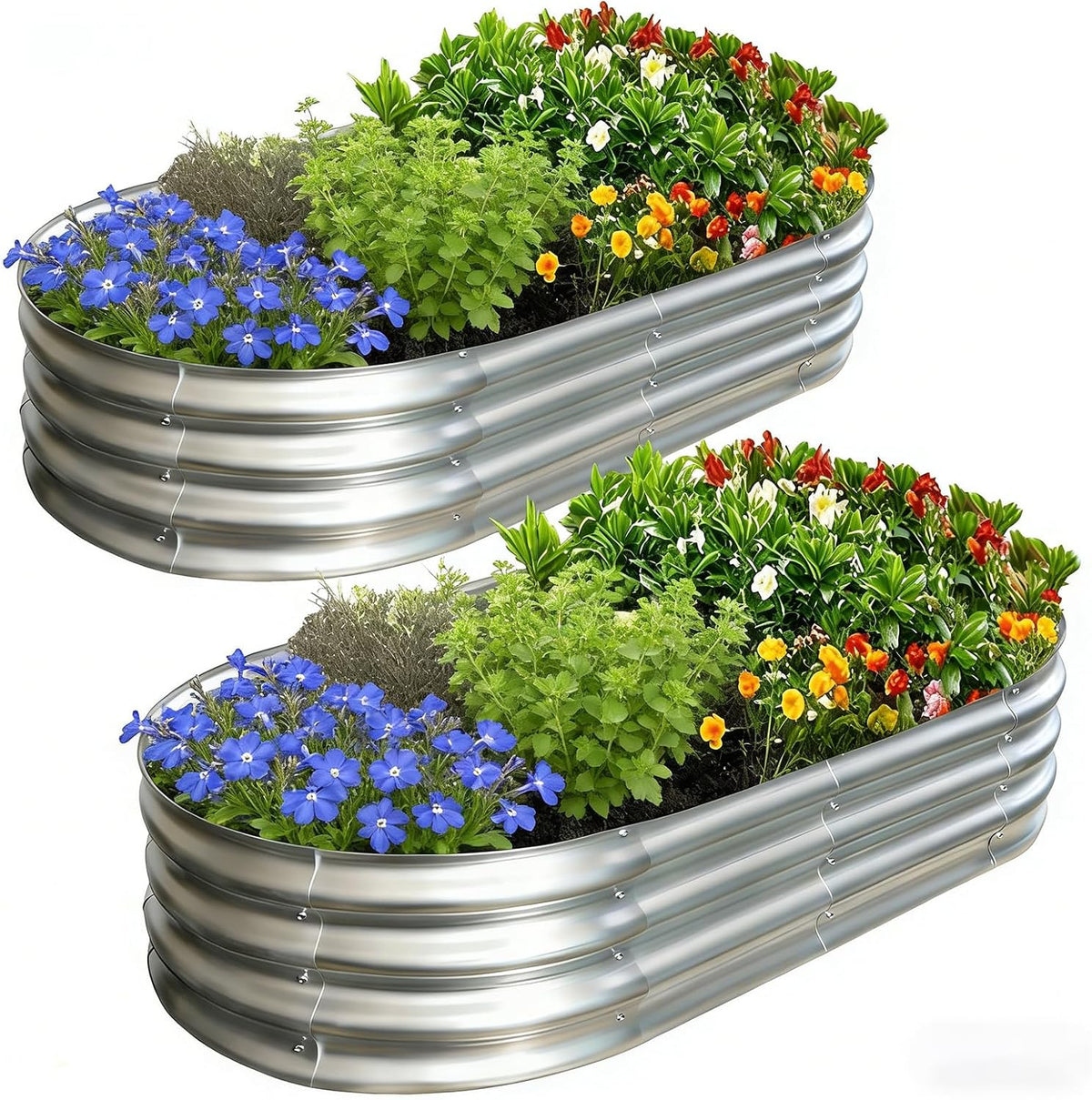galvanized raised garden bed kit, planter garden boxes, main product view