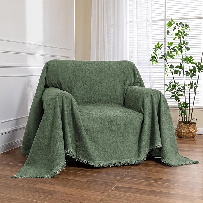 MEETSKY Small Couch Cover Oversized Armchair Sofa Cover Washable by MEETSKY