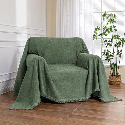 MEETSKY Small Couch Cover Oversized Armchair Sofa Cover Washable by MEETSKY