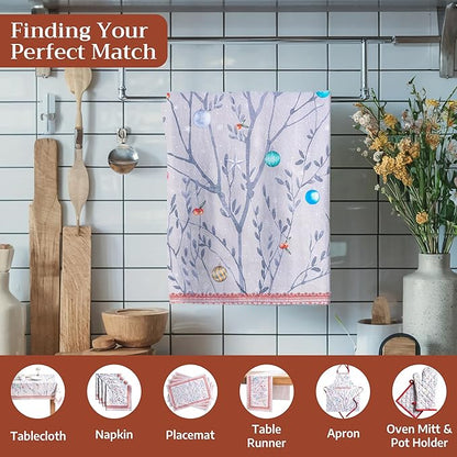 Maison d' Hermine Kitchen Towels Set of 3 100% Cotton 20" x 27.5" Reusable - Image 4