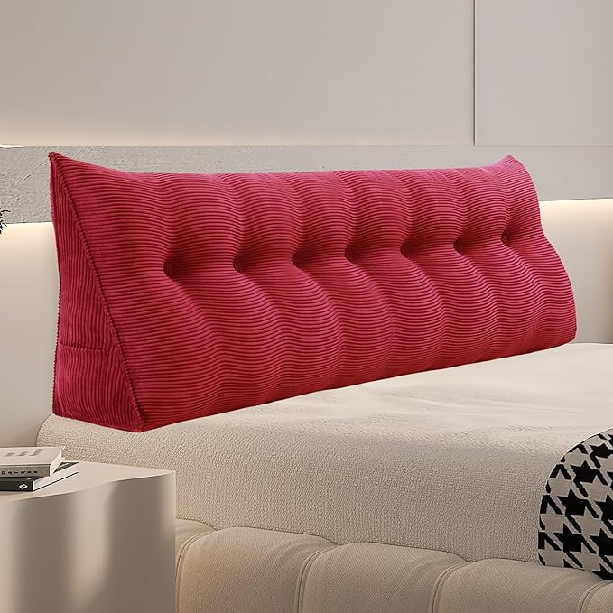 Daneey Headboard Pillow King, Triangular Wedge Headboard Pillow by Daneey