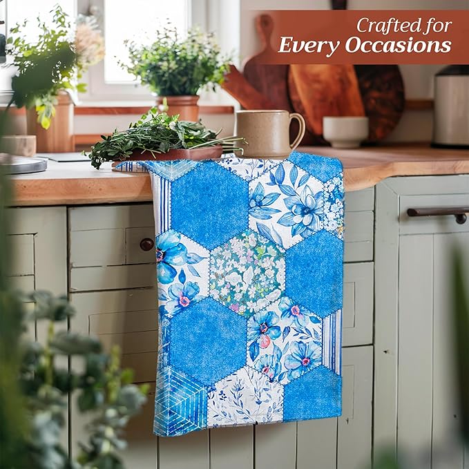 Maison d' Hermine Kitchen Towels Set of 3 100% Cotton 27.50" x 20" Reusable - Image 6