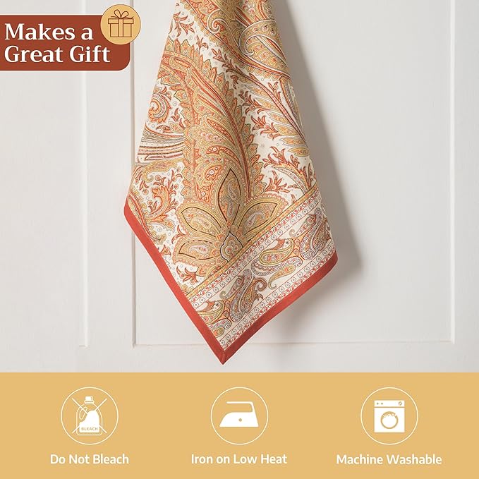 Maison d' Hermine Kitchen Towels Set of 2 100% Cotton 27.50" x 20" Reusable - Image 5