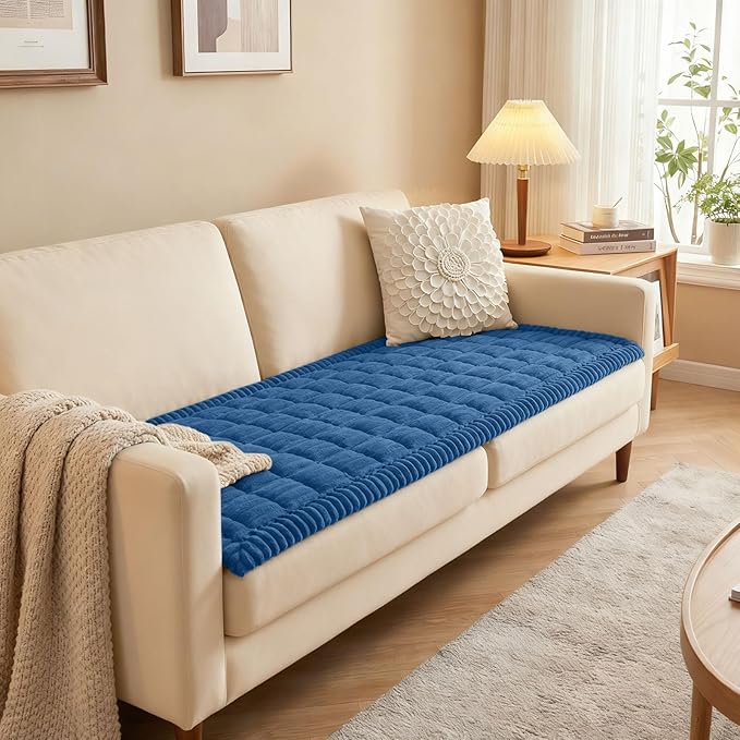 Smiry Couch Cover for Dogs Washable, Non Slip Fuzzy Pet Couch Covers for 3 - Image 7