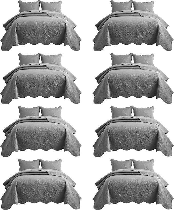 IR Imperial Rooms 8 Pack Quilt King Size Bedding by IRImperialRooms