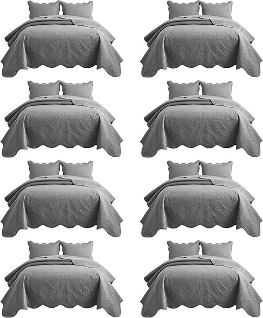 IR Imperial Rooms 8 Pack Quilt King Size Bedding by IRImperialRooms