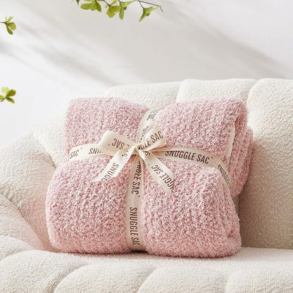 Snuggle Sac Heather Pink Throw Blanket - Image 5