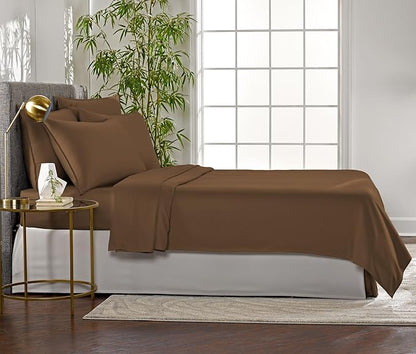 Pure Bamboo Full Sheets, Genuine 100% Organic Viscose Derived from Bamboo Bed - Image 4