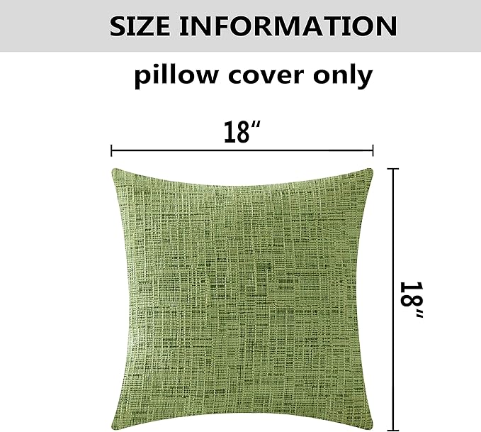 Home Brilliant Spring Pillow Covers 18x18 Accent Throw Pillow Covers Striped - Image 5
