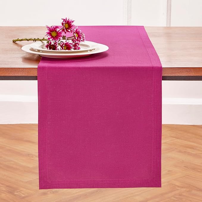 Solino Home Linen Table Runner 72 Inches Long - Image 2