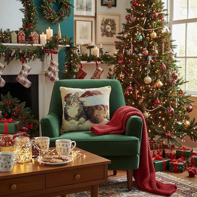 Tache Christmas Throw Pillow Cover - Image 7