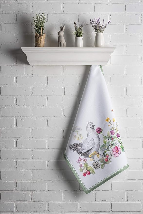 Maison d' Hermine Kitchen Towels Set of 3 100% Cotton 27.50" x 20" Reusable - Image 7