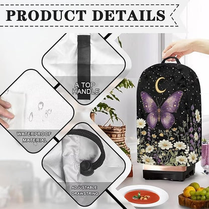 Butterfly Moon Floral Blender Cover Dust Cover Delicate Appliance Dust Cover - Image 5