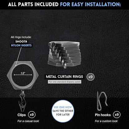 BlastHome® Luxury Curtain Rings - Image 2