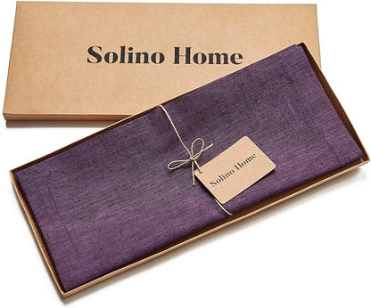 Solino Home Linen Table Runner 144 Inches Long - Image 5