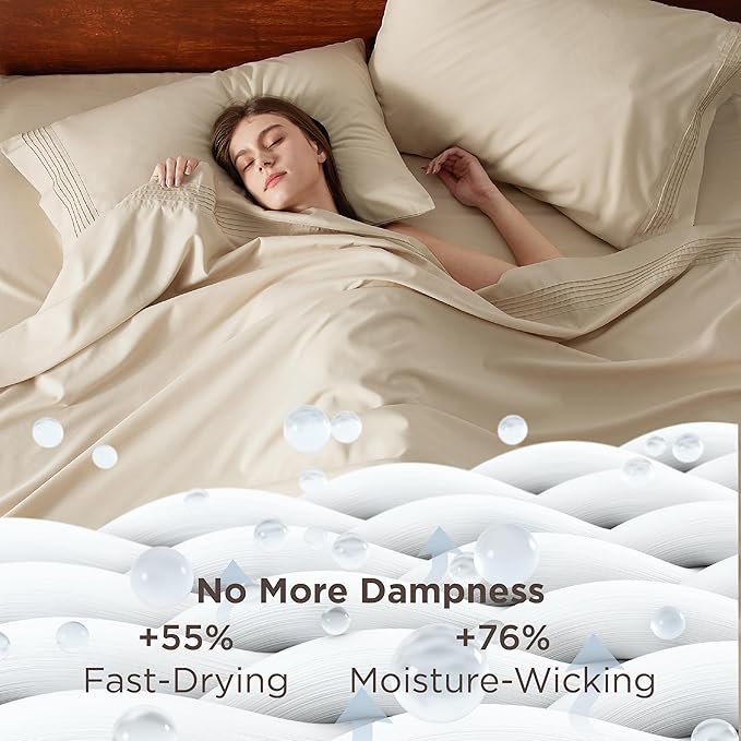 Bedsure Deep Pocket Twin Sheets Set - Image 3