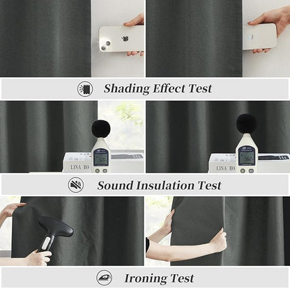 KEQIAOSUOCAI Blackout Linen Curtains - Image 6