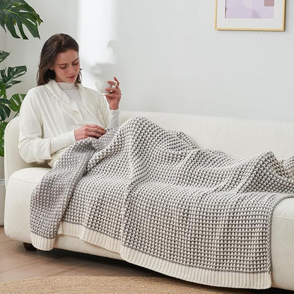Amélie Home Waffle Chenille Throw Blanket - Image 8