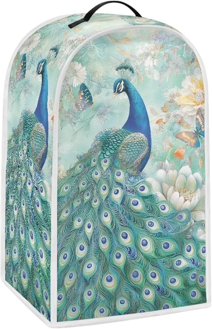 Peacock Small Blender Covers for Kitchen Counter by YUVAMAGIMO
