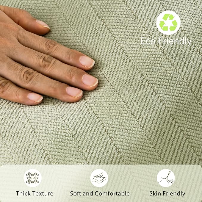ZWJD Sage Green Pillow Covers 24x24 Set of 2 Chenille Throw Pillow Covers - Image 4
