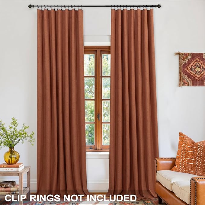 KOUFALL Western Curtains 96 Inch Long 2 Panel Set, Thermal Insulated Cabin - Image 3