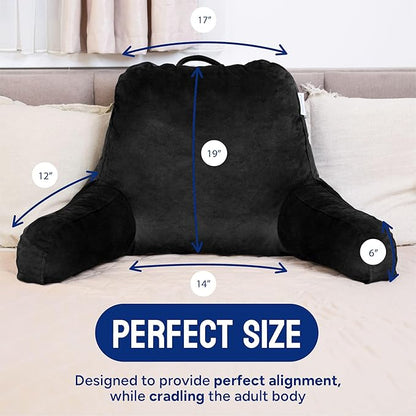 ComfortSpa Reading Pillow for Bed Adult Size, Back Rest Pillow - Image 6