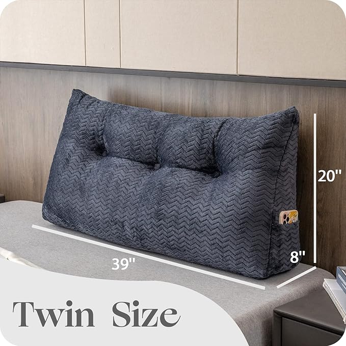 Large Bolster Triangular Headboard Wedge Backrest Positioning Support Bed Rest - Image 2