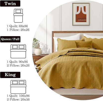 IR Imperial Rooms California King Quilt Bedding Set Size + 2 Pillow Shams - Image 5