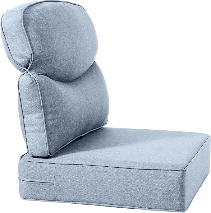 Luxury 22x24/22x25 6-Inch Smile Outdoor Sofa Cushions Set of 3 - Image 4
