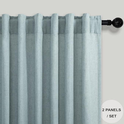Pitalk Aqua Curtains 108 Inches Long - Image 2