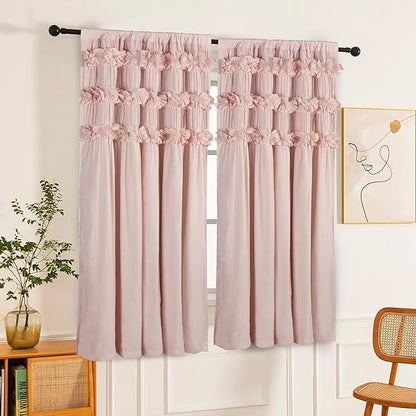 Luxurious Peach Pink Blackout Curtains - Image 8