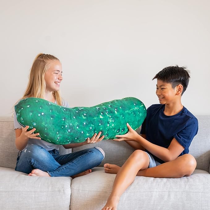 37" 3D Dill Pickle Throw Pillow - Image 4