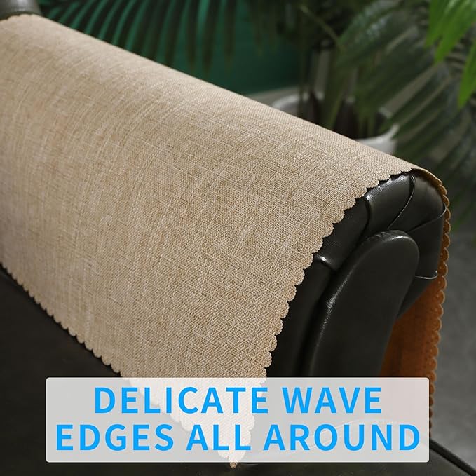 Sofa Arm Cover, Non Slip Couch Arm Cover Washable Recliner Chair Armrest Covers - Image 2