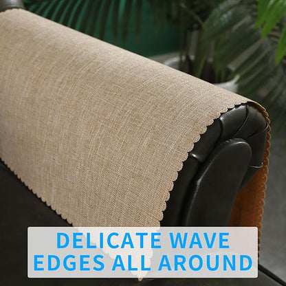 Sofa Arm Cover, Non Slip Couch Arm Cover Washable Recliner Chair Armrest Covers - Image 2