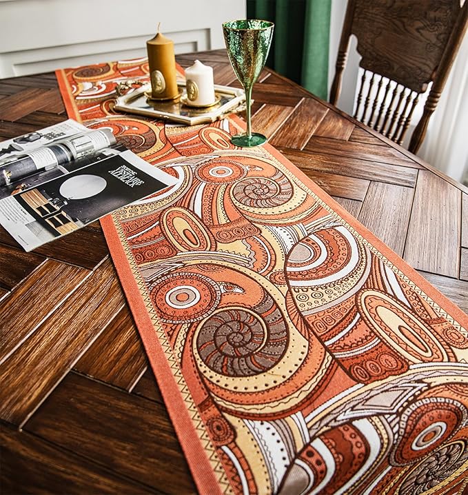 13×72 Inch Table Runner, Retro-Luxury Tassels Series - Image 7