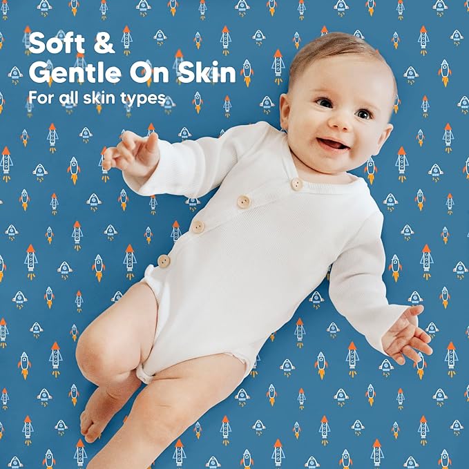2-Pack Mini Crib Sheets Fitted - Image 4