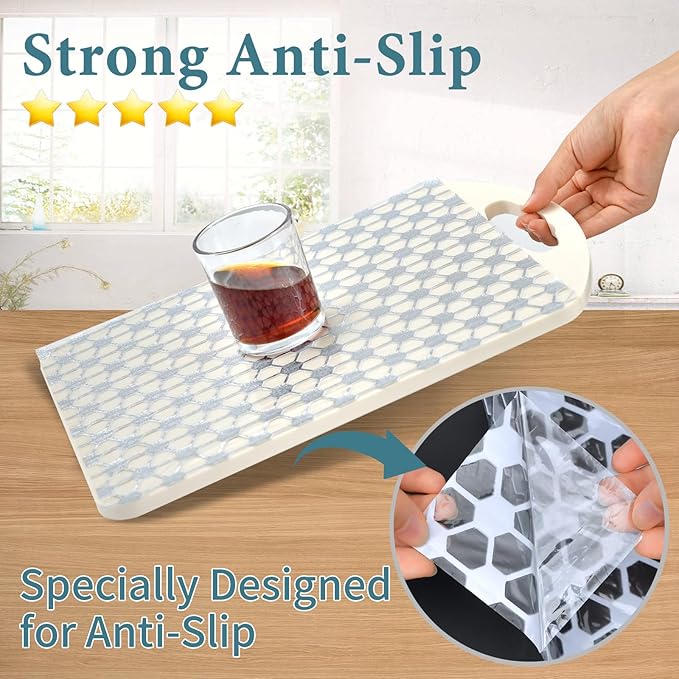 Drawer and Shelf Liner for Kitchen Cabinet: 17 in X 20 Ft Non Slip Waterproof - Image 4