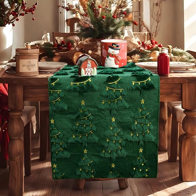IVAPUPU Christmas Table Runner for Winter Holiday - Image 2