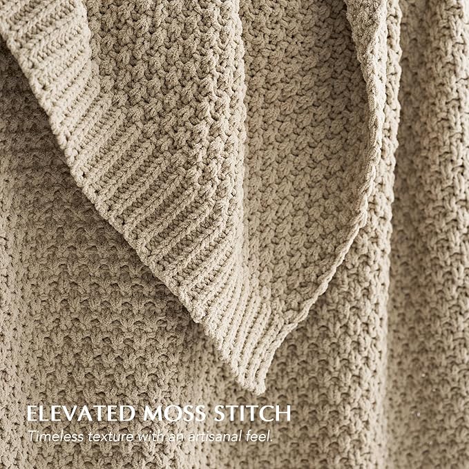 EVERGRACEHOME Chunky Chenille Knit Throw Blanket - Image 3