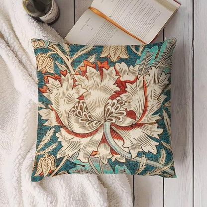 William Morris Floral Original Throw Pillow Covers Boho Chic Retro Floral Cozy - Image 3