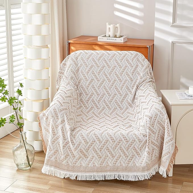 AIVIA Slipper Chair Cover Sheet Blanket, Reversible Anti Slip Throw Cushion by AIVIAChairCouchSofaCoverThrowBlanket