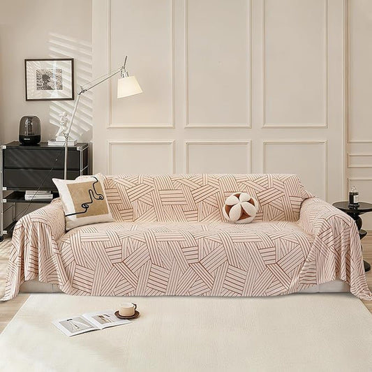 Boho Couch Cover for Dogs, Chair Covers Armchair Oversized, Sofa Covers Washable by CYCMACOHOME