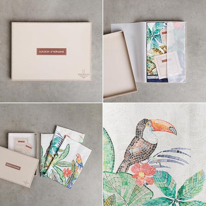 Maison d' Hermine Kitchen Towel 100% Combed Cotton Premium Set of 3 Soft - Image 2