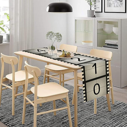 Movie Night Table Runner Film Reel Film Strip Table Decor Movie Theme Dinner - Image 3